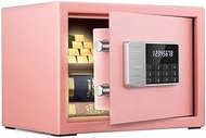 Safe Box Digital Depository Drop Safe Cash Box， Home Safe， Electronic Safe， Cash Box， Home Safe， Lock Box， Pink -35X25X25Cm