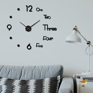 F&Z 3D Luminous Wall Clo Frameless Acrylic DIY Digital Clo Wall Stiers Mute Clo For Living Room Bedr