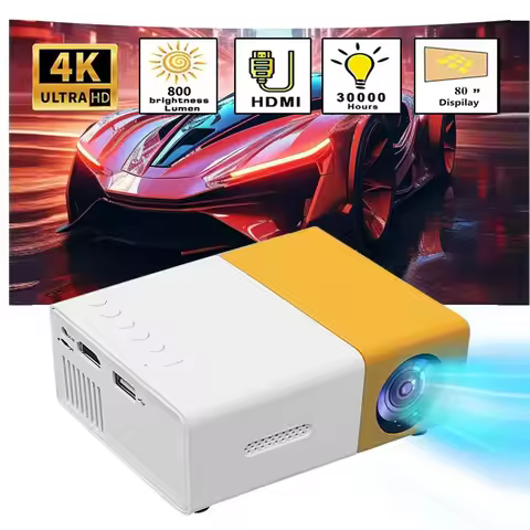 Mini Portable YG300 LED Outdoor Mini HD 1080P Mobile Projector Children's Projector Ultra-clear Mini