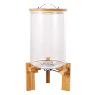 5L 8L Glass rice dispenser Rice jar storage Container canister bekas beras kayu 5kg 10kg Tempat letak beras kaca Baloo b