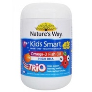 NATURE'S WAY 三種口味兒童魚油三色魚油180粒 KIDS SMART OMEGA-3 FISH OIL HIGH DHA