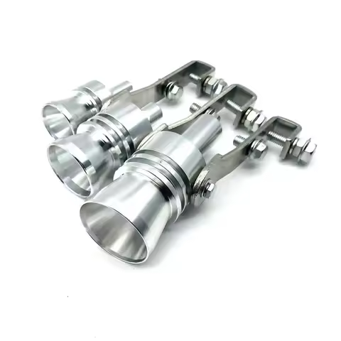 Travuto Universal Turbo Sound Whistle Muffler Exhaust Pipe Blow Off Valve Simulator S M L XL Fit 1.1