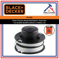 Black & Decker Grass Trimmer Bump Feed Spool + Dual Line (Spool & Line) For GL300/ GL260 (1.65mm x 3