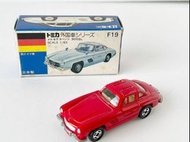 Tomica藍盒F19奔馳300SL紅色日本產帶盒