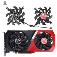 พัดลมคู่เวอร์ชั่นใหม่พัดลมเย็น85มม. สำหรับ GeForce RTX 3060 Ti RTX3060 NB DUO 12G V2 L-V พัดลมระบายค