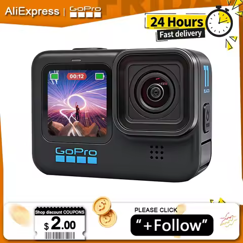GoPro HERO11 Black Action Camera Go Pro 11 Hero Camera 4K 5.3K 60fps Digital Camera Helmet Camera