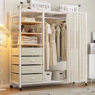 Assemble Household Full Wardrobe Bedroom Durable Metal Strong Wardrobe Storage Steel Frame Economica