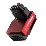 【JJL】-12V16pin Angled Turning Connector Power Adapter 12VHPWR GPU Male To Female Connector for Deskt
