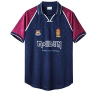 เสื้อกีฬาแขนสั้น ลายทีมชาติฟุตบอล West Ham United 1999 ชุดเหย้า คุณภาพสูง สไตล์วินเทจ