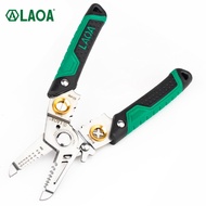LAOA 7 in 1 Wire Stripping Pliers Multifunction Electrician Cable Cutting Terminal Crimping Splitting Winding Line Hand Tools