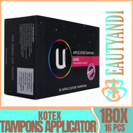 Kotex - U Applicator Tampons 16 | Super | Easy to Use | Napkin