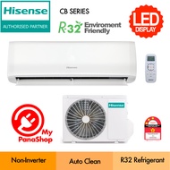 Hisense AirCond R32 Auto Clean Air Conditioner ( 1.0HP - 2.0HP ) AN09CBG / AN12CBG / AI09CBGS / AI12