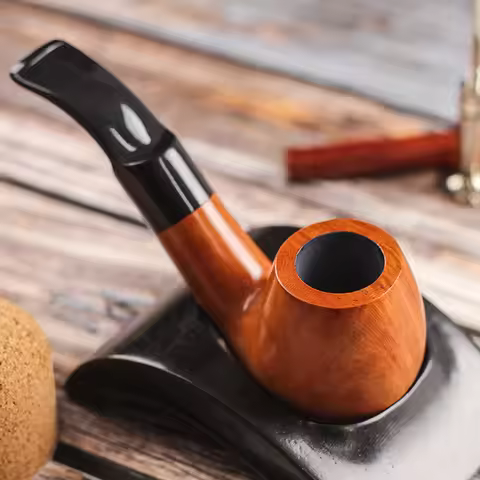 Mini Classic Briar Wood Pipe 9mm Filter Smoking Tobacco Pipe Engraved Briar Pipe Smoking Pipe For Me