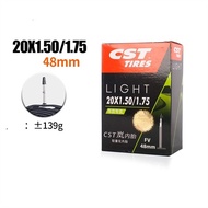 CST inner tube 20x1.5-1.75/ 20x1.9-2.125/ 22x1.9-2.125 Mortar/rice valve SV 33mm sports bike