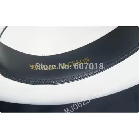 qq28WOW 2pcs MICHAEL JACKSON White&Black Hats Smooth Criminal&Billie Jean Classic Fedora with name
