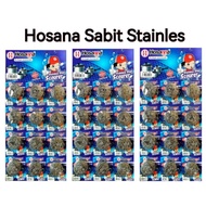 Hosana Sabut Cuci Piring Stainless 1 renteng 12 Pcs 1 lusin T-80 Tebal Besar