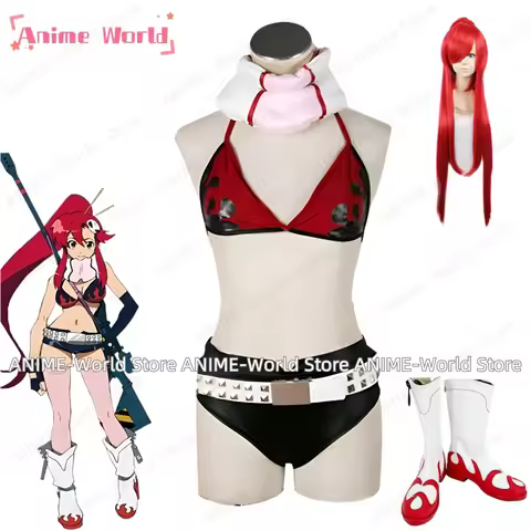 《Custom Size》Anime Tengen Toppa Gurren Lagann Yoko Littner Cosplay Costume Carnaval Costume Hallowee
