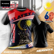 1957 Merdeka Clothes 2025 68th Jersey Merdeka Clothes 68 Years Jersey Ethnic T-Shirt 2025 Merdeka 20