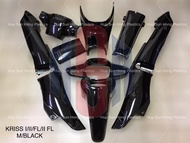 Modenas Kriss 100 Kriss110 1 2 FL Body Cover Set Color Parts Kriss100 Coverset Bodyset Caver Kaver Kaverset Caverset HSH HBL Hijau Hitam Putih Merah Kuning Biru Silver Grey