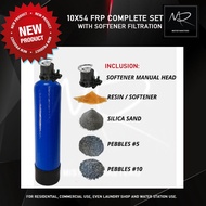 10X54 FRP COMPLETE SET WITH MANUAL HEAD SOFTENER AND SOFTENER FILTRATION