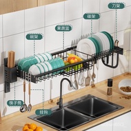 Black Sink Draining Rack Wall-Mounted Dish Rack Stainless Steel Kitchen Storage Rack Retractable Dish Rack Manufacturer