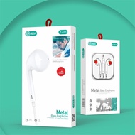 Straight Car E031 Wire-controlled Headset Crystal Box Stereo with Microphone 3.5 Universal Subwoofer