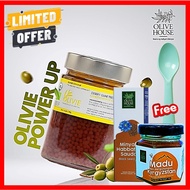 OLIVIE POWER UP 340g ~ PATI MINYAK ZAITUN EXTRA VIRGIN OLIVE OIL ~ Olive House ~ FREE MYK HABBATUS S