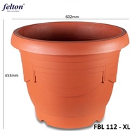 FELTON XL Round Flower Pot FBL112