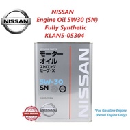 NISSAN ENGINE OIL SN 5W30 4L STRONG SAVE X Fully Synthetic engine oil KLAN5-05304