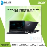 Notebook Acer Predator Helios 500 Ph51761R7Wn R72700 16Gb 1Tbhdd Plus