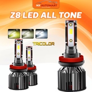 🔥PLS USE VOUCHER🔥3 COLOUR Z8 40w 5800LM Car LED Headlights H4 / H11 / H3 / H1 / H7 / 9006 / 9005 C6 
