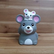 絕版 鼠の貯金箱 老鼠仔 錢罌 新年 儲蓄 動物 扭蛋 盒玩 鼠年 風水 大膠 生肖 運程 得意 Q版 money animal  minibank 中古 懷舊 日本限定