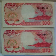 Uang Kuno / Uang Lama Rp 100 Perahu Phinisi 1992