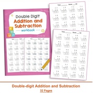32-Page Children's Double-Digit Addition And Subtraction Workbook Reorganization Practice Book Impro