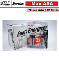Energizer Max AAA (3A) Alkaline Battery - 1 Box (72pcs)