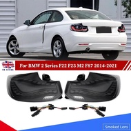 For BMW 2 Series F22 F23 F87 M2 2014-2021 Smoked Lens LED Rear Tail Light Lamp Car Reverse Light Ass