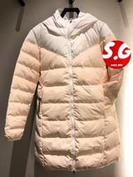 S.G NIKE NSW DOWN FILL PARKA 粉白 保暖 羽絨外套 雙面穿 長版 女款 939441-100