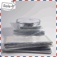 (1pcs) Round Square Silver Plywood Cake Stand 16-45cm