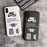 Off一White Fashion一NIKE Silicone Case for iPhone 11 Pro Max 7 8 Plus Soft Phone Full Cover Cases for 