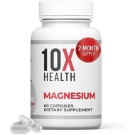 10X Health Magnesium Supplements - High-Absorption Magnesium Citrate for , Muscle & Nerve Support, C