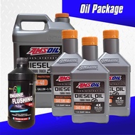 AMSOIL Turbo Truck 5W-40 Fully Synthetic Diesel Oil Package 7L with FREE Engine Flush