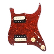 Alnico 5 Prewired Strat Pickguard Coil Splitting Pickguard HH Loaded Pickguard with Humbucker Pickup
