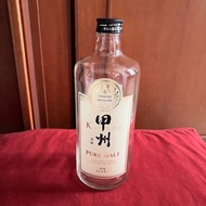 日本甲州韮崎 威士忌空酒瓶 空瓶 酒瓶 玻璃空瓶 裝飾 擺飾 容器 花器 收藏 居酒屋裝飾 日式料理擺飾