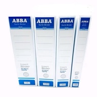 ABBA 2D Ring File 65mm (20pcs) Insert Binder PUTIH A4 Size | FAIL PUTIH SEKOLAH | FILE PUTIH PVC 2D 