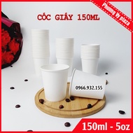 1000 chiếc cốc giấy 150ml - 5oz ly giấy dùng 1 lần