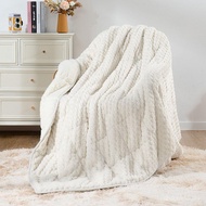 Mr. Sandman Adult Plus Weight Blanket, Large Size, 15 Pounds (about 6.8 kg), Warm Lamb Fleece Blanke
