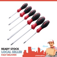 [instock] Wiha 30291 SoftFinish Grip ScrewDriver Set, Slotted 4.5-6.5mm, Phillips Number 1-2 and Squ