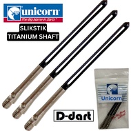 UNICORN DARTS SHAFT - SLIKSTIK TITANIUM SIDE LOAD DART SHAFTS FOR SOFT DART & STEEL DARTS