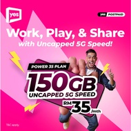 Simkad Prepaid Postpaid YES FT5G | Sim Only | RM10 20GB | RM20 50GB | RM30 Unlimited | RM35 150GB | 