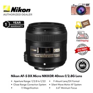 Nikon AF-S DX Micro / Macro NIKKOR 40mm f/2.8G Lens ( 1 Year Warranty )